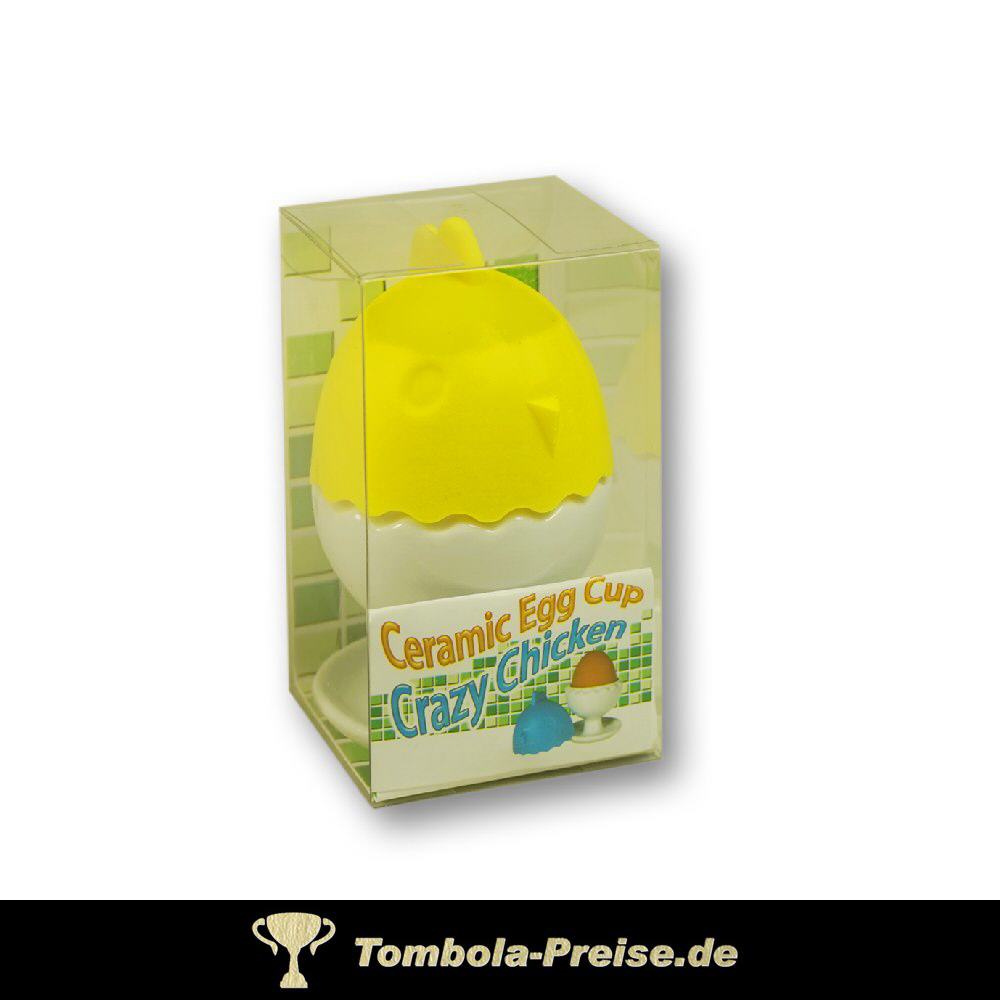 TreuePräsent Keramik Eierbecher mit Silikon-Haube
