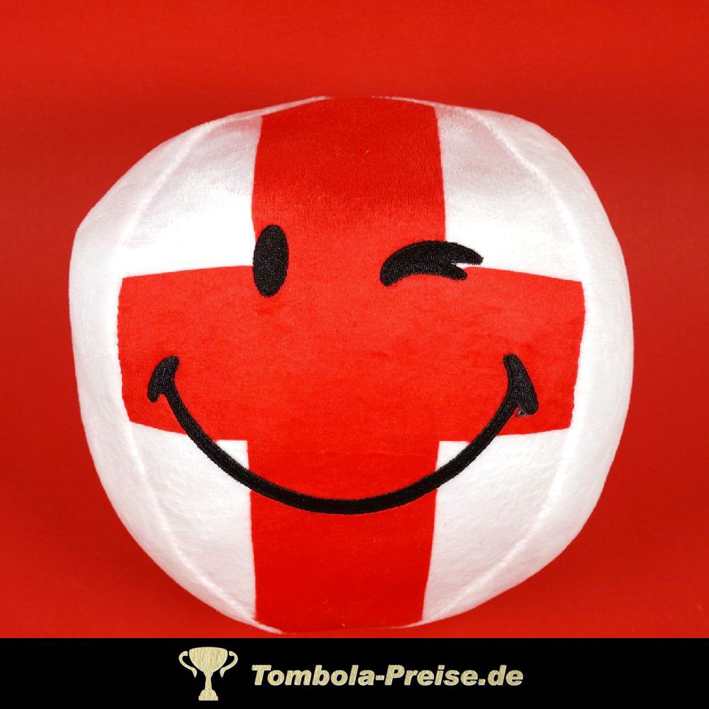 Plüschball mit lächelndem roten Kreuz
