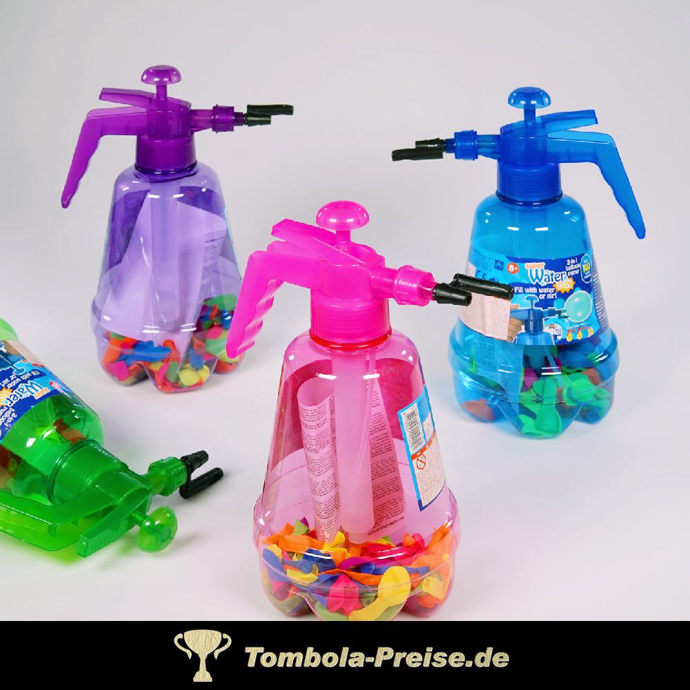 Ballon- und Wasserpumpe mit Ballons