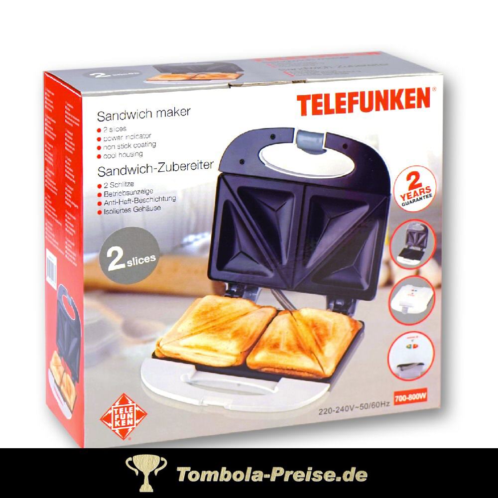 Sandwichtoaster für zwei Scheiben