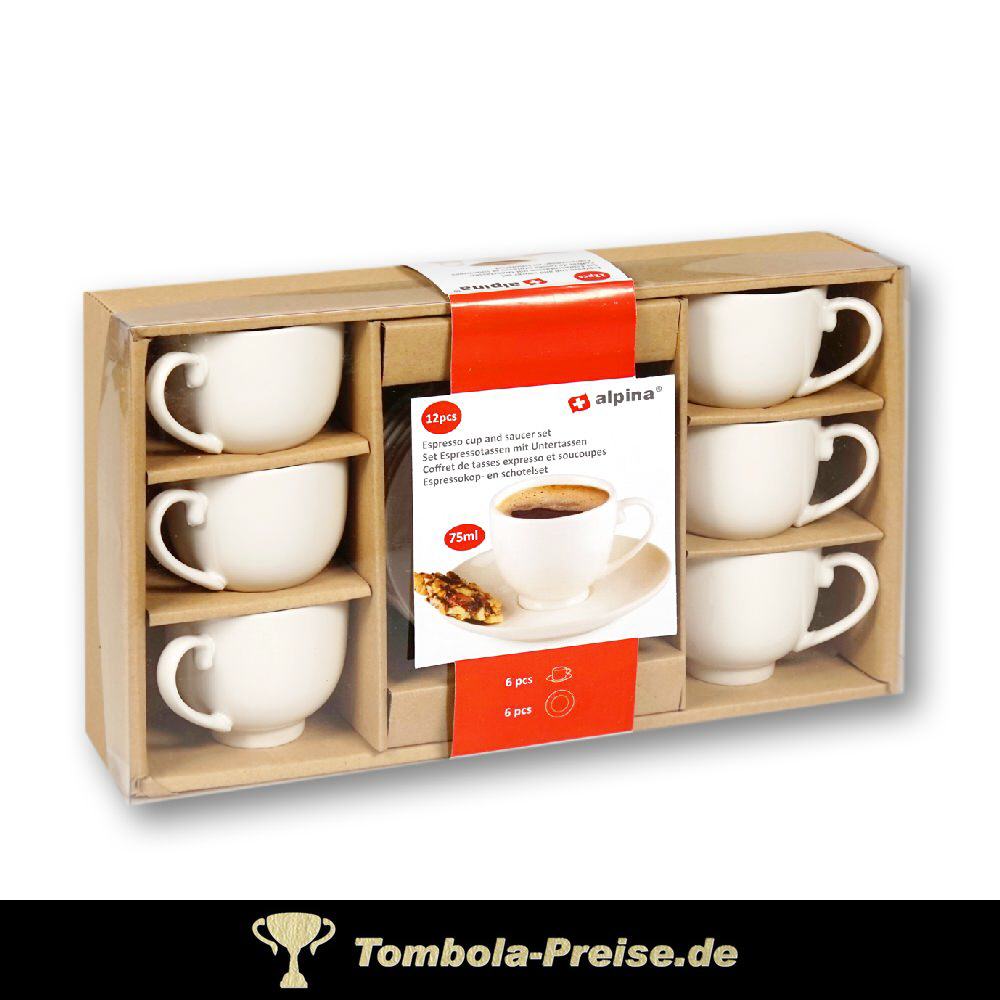 Espresso-Tassen-Set 12-teilig