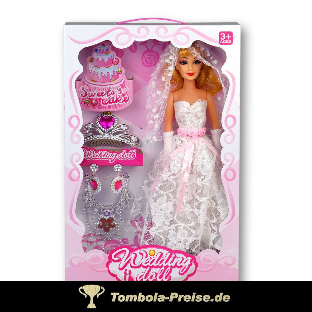 Hochzeitspuppe mit Zubehör