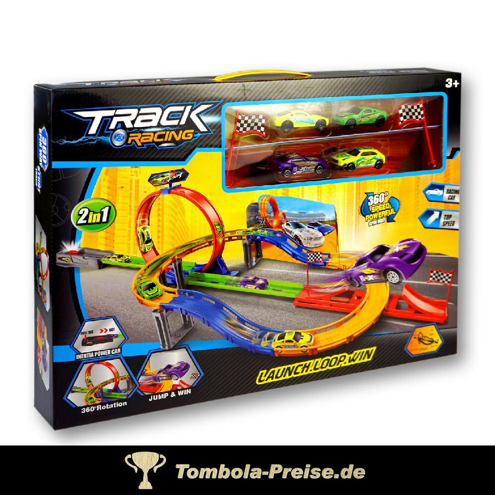 Auto-Rennstrecke mit Looping