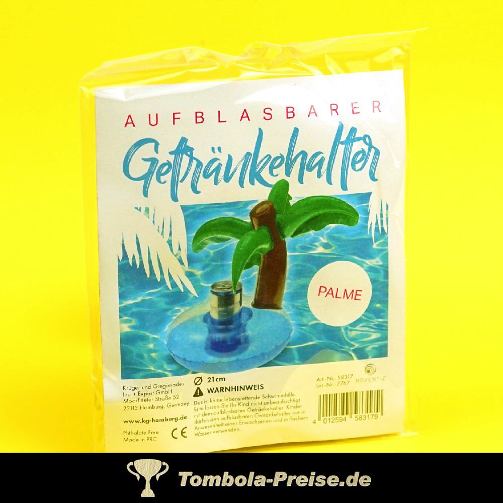 Aufblasbarer Getränkehalter Palme