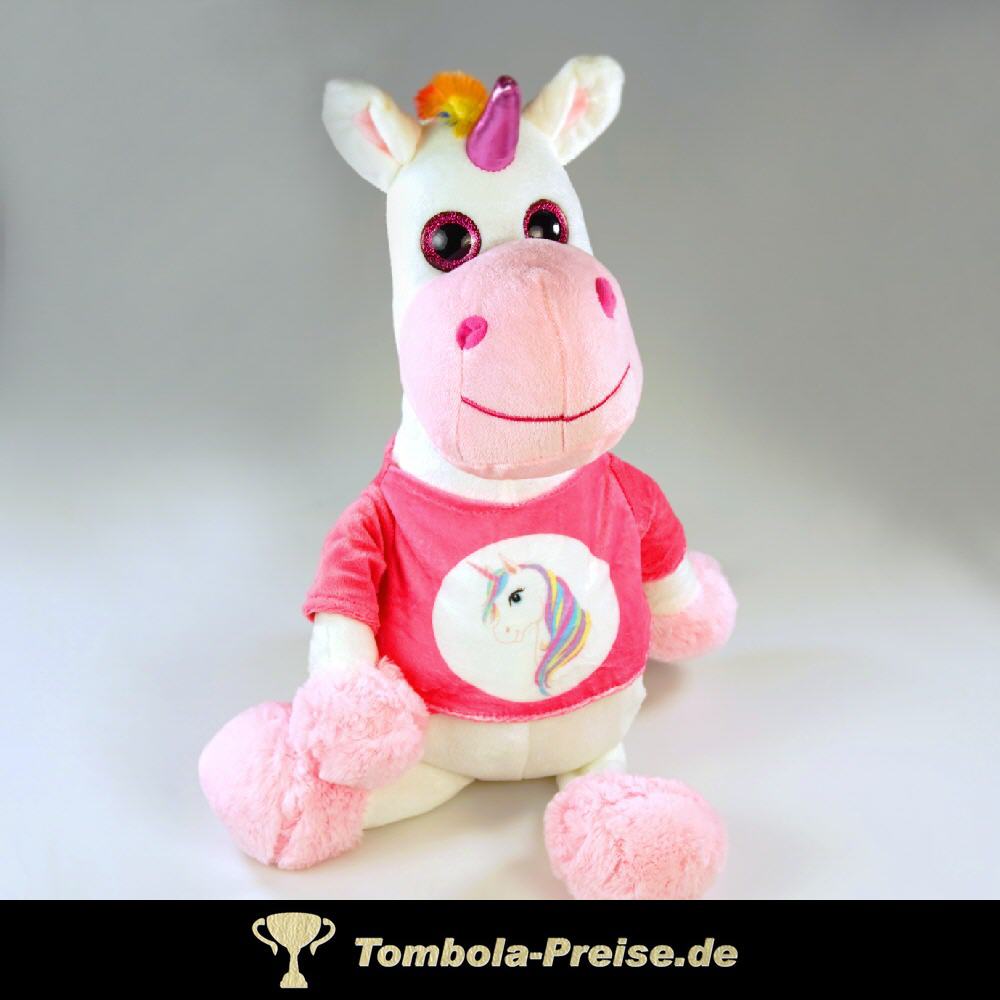 Plüsch-Einhorn mit Shirt 35 cm
