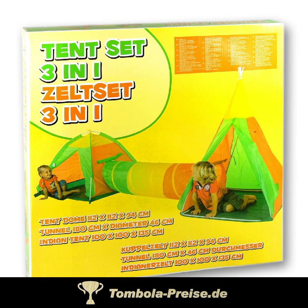 TreuePräsent Zeltset 3in1