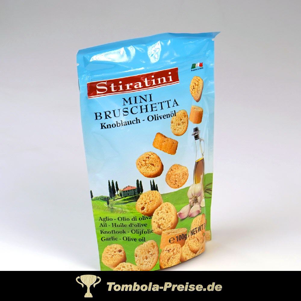 Mini-Bruscetta Knoblauch Olivenöl