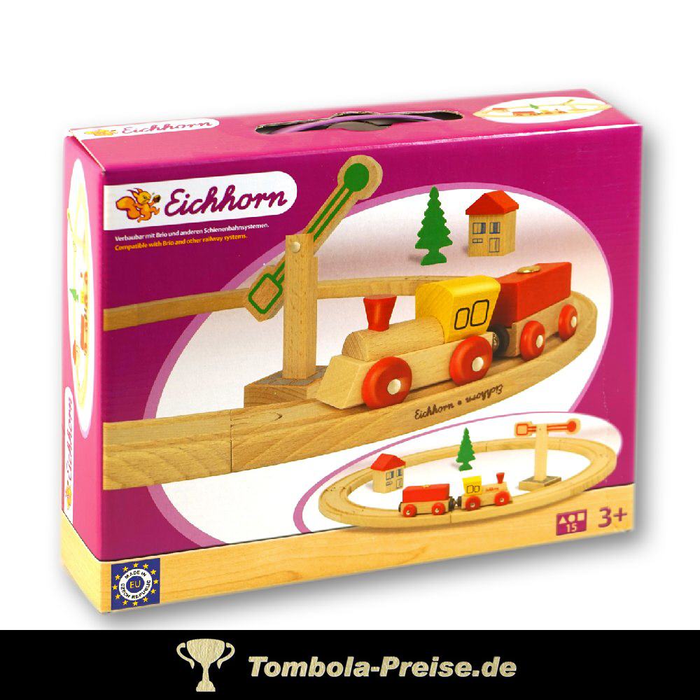 TreuePräsent Eichhorn Holzbahn