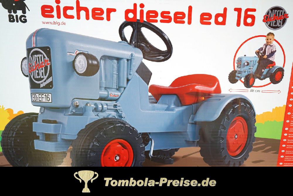 TreuePräsent BIG Spielzeug-Traktor Eicher Diesel