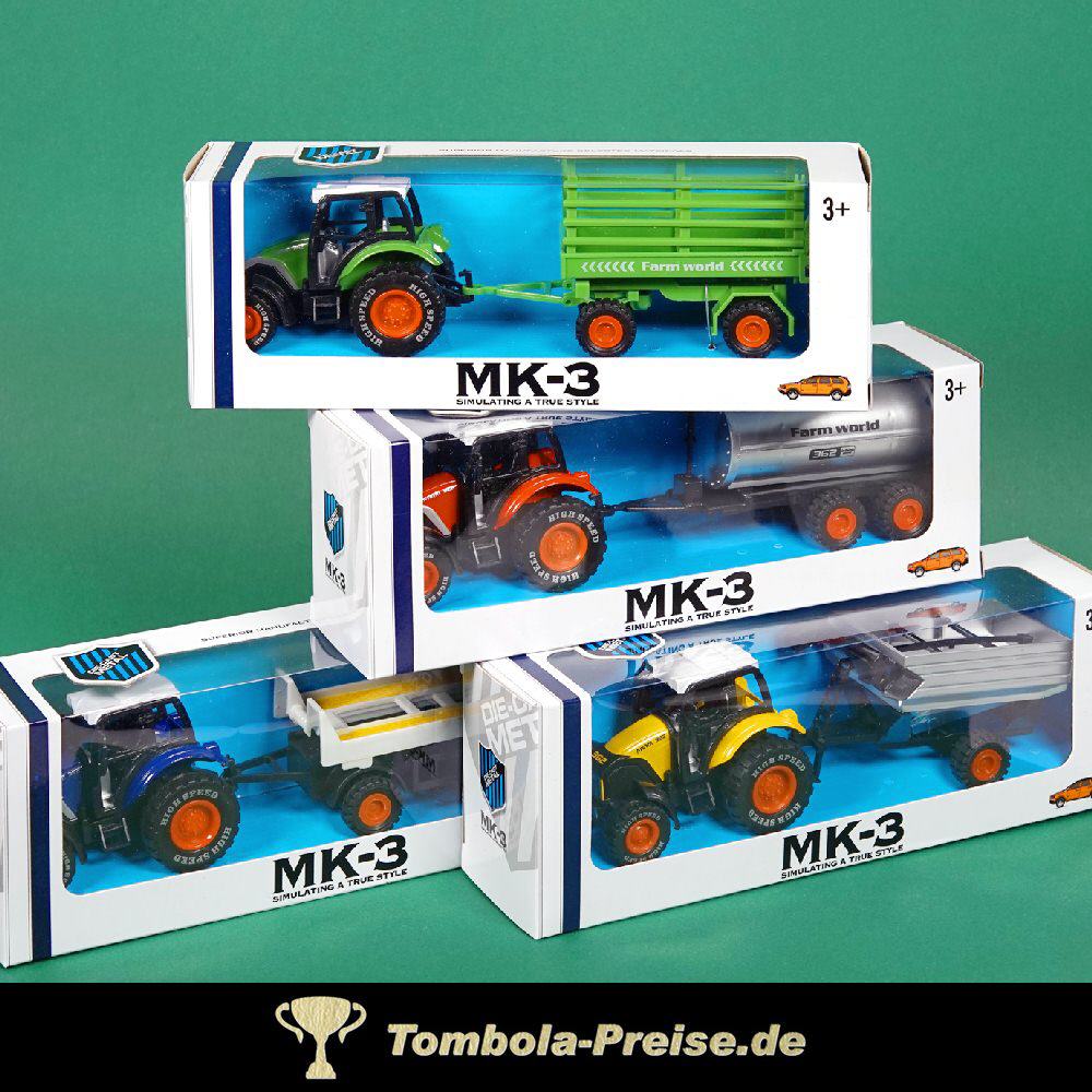 Farm-Traktor mit Anhänger