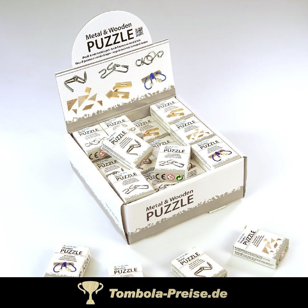 Gedultsspiele aus Metall und Holz