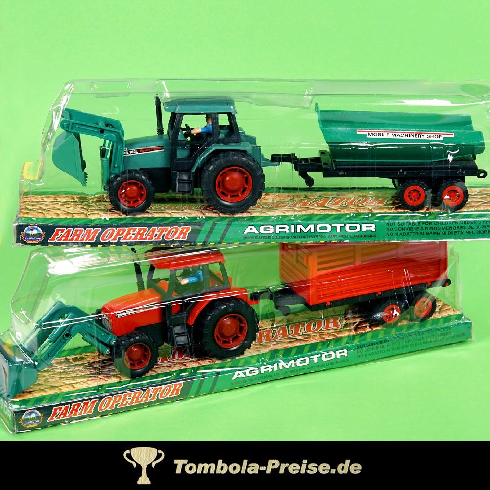 Spielzeug Traktor mit Anhänger