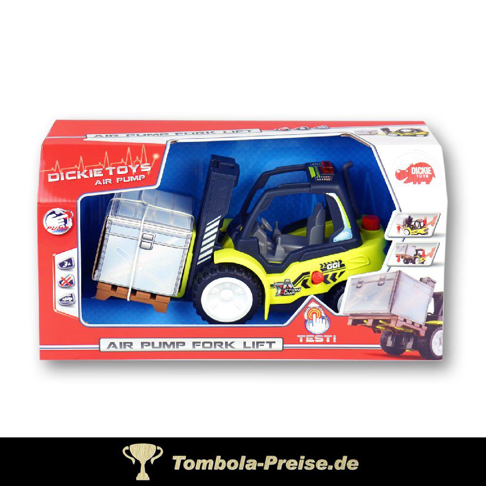 Gabelstabler mit Palette und Pumpsystem