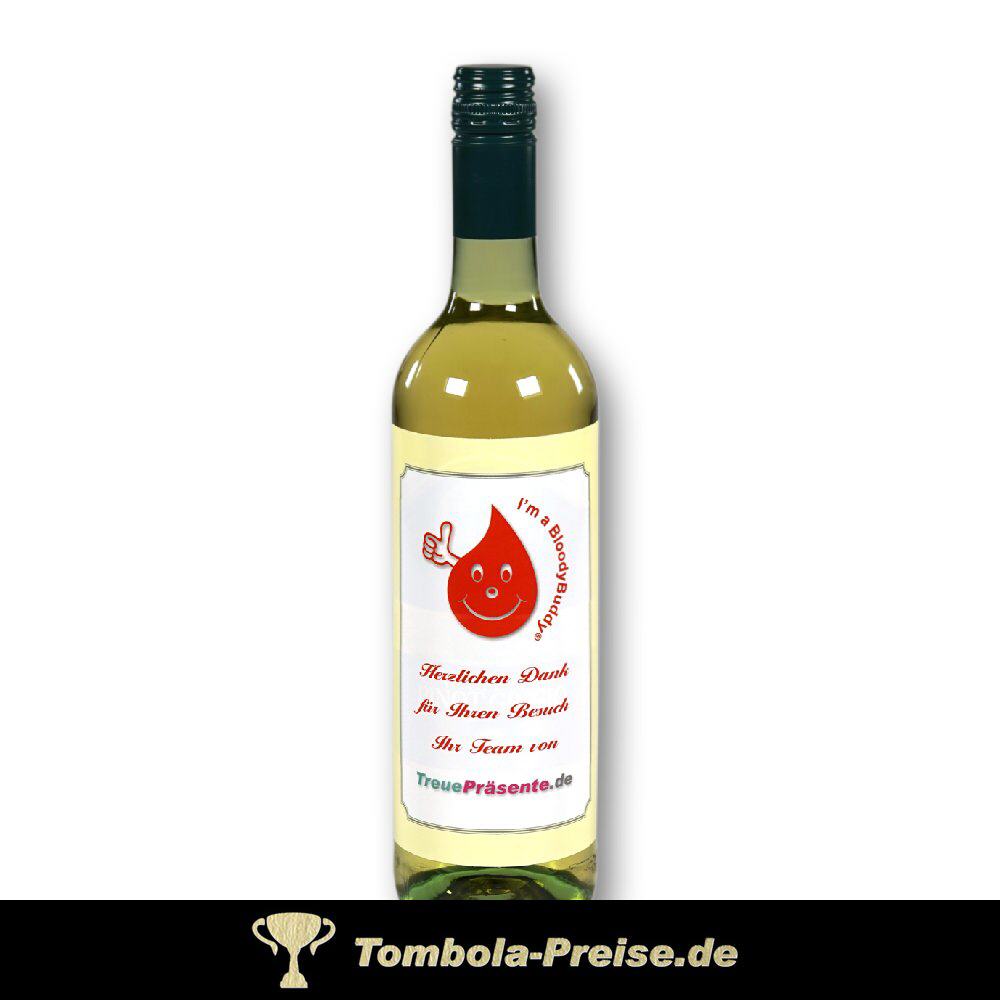 Weißwein mit individuellem Etikett