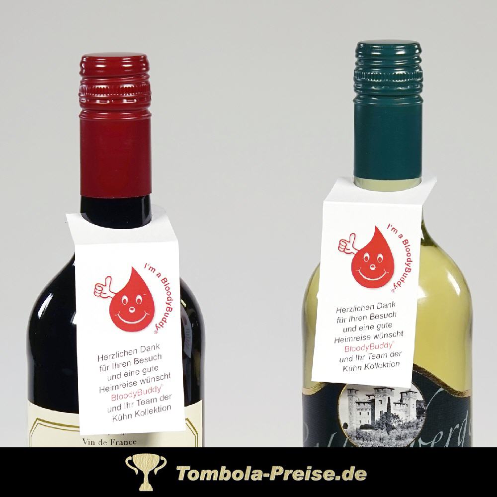 Flaschenanhänger für Weinflaschen