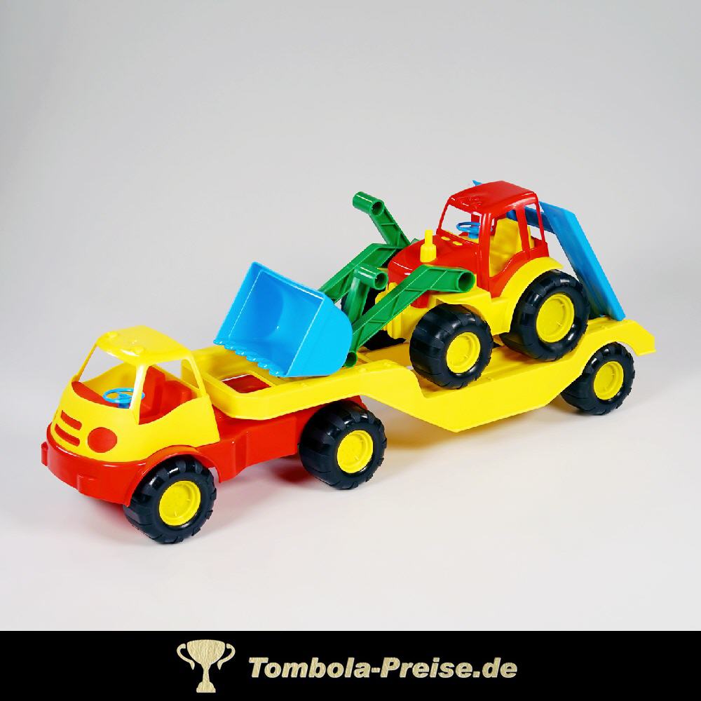 Spielzeug-Transporter mit Schaufellader