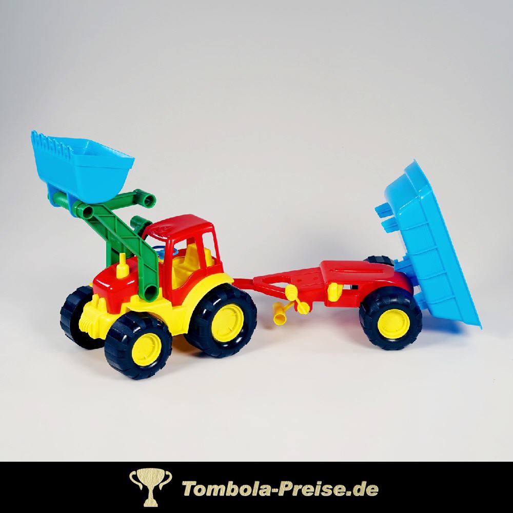 Radlader mit Anhänger