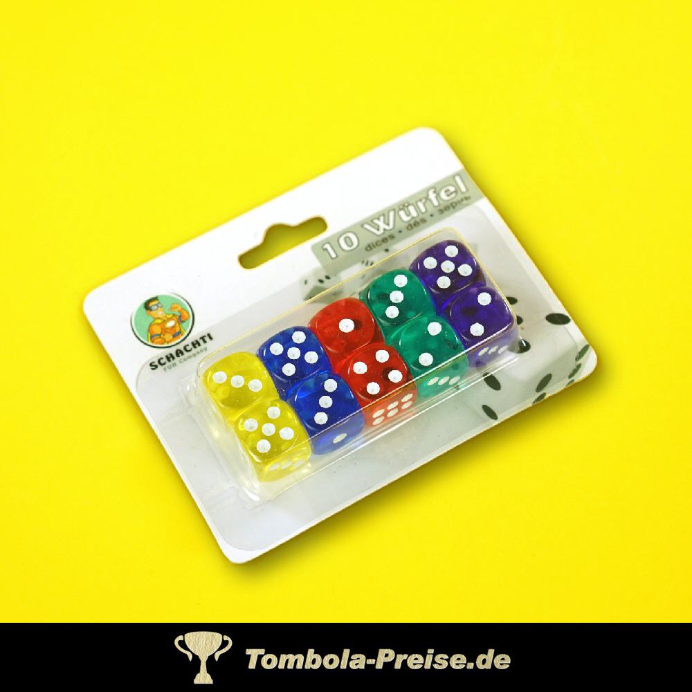 Bunte Würfel 10er-Set