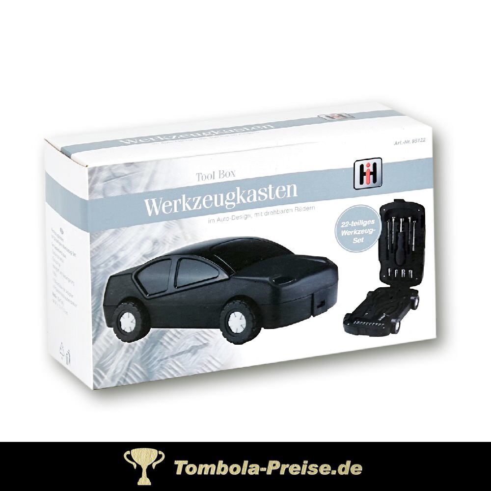 Werkzeugkasten 22teilig im Autodesign