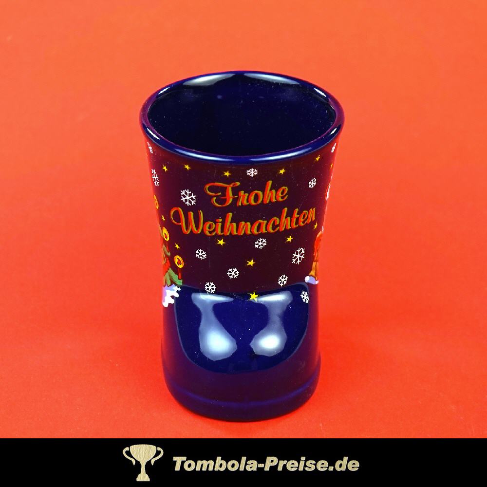 Glühwein-Stiefel blau mit Henkel