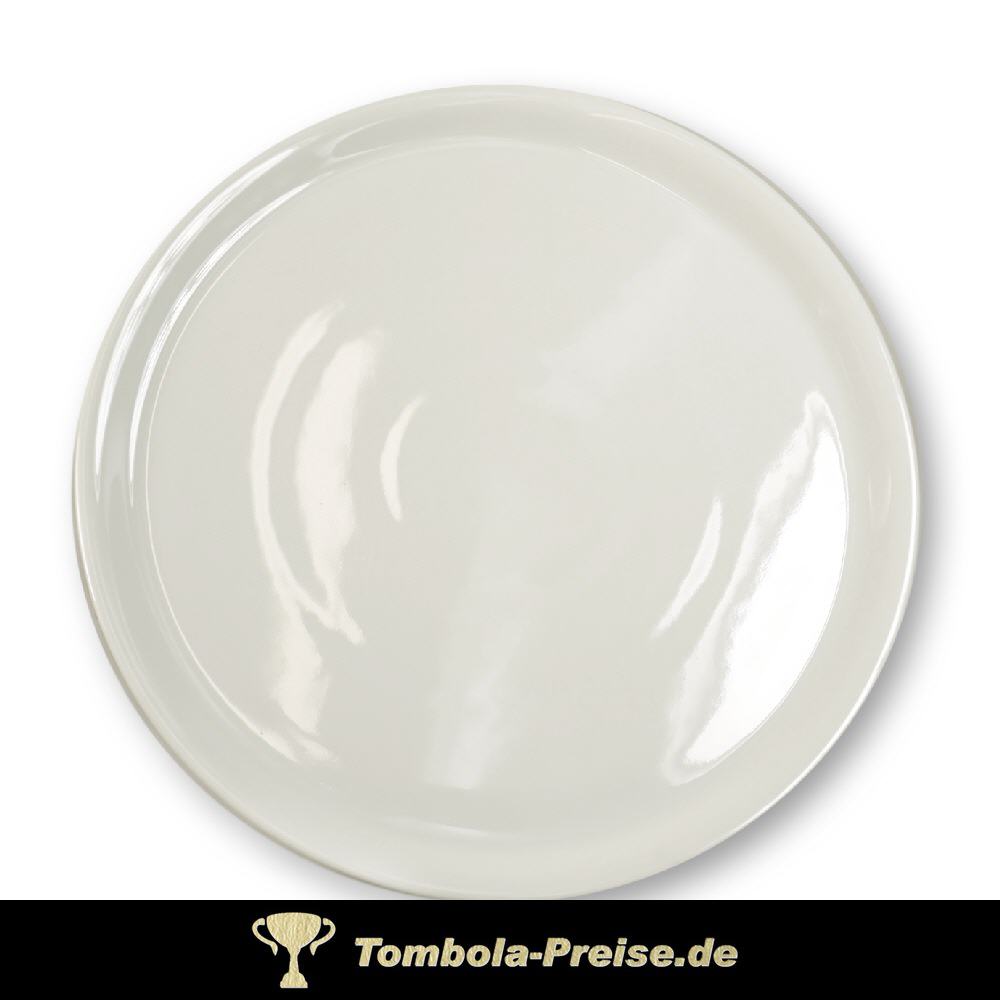 TreuePräsent Pizza-Teller 31 cm weiß