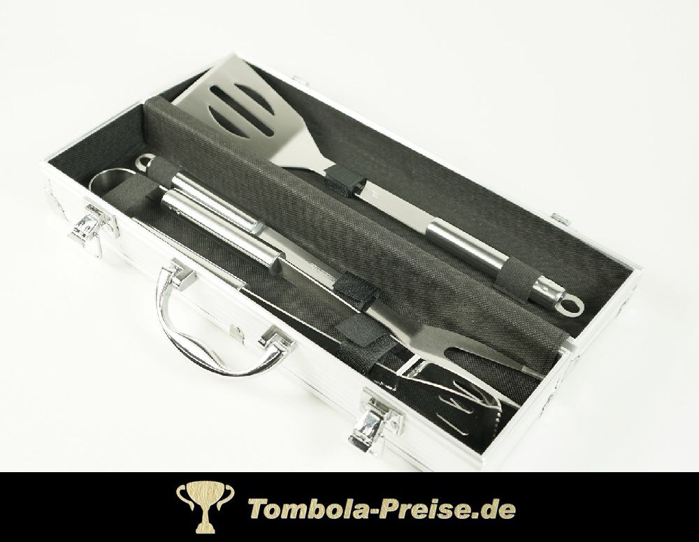 TreuePräsent Grillbesteck im Alukoffer