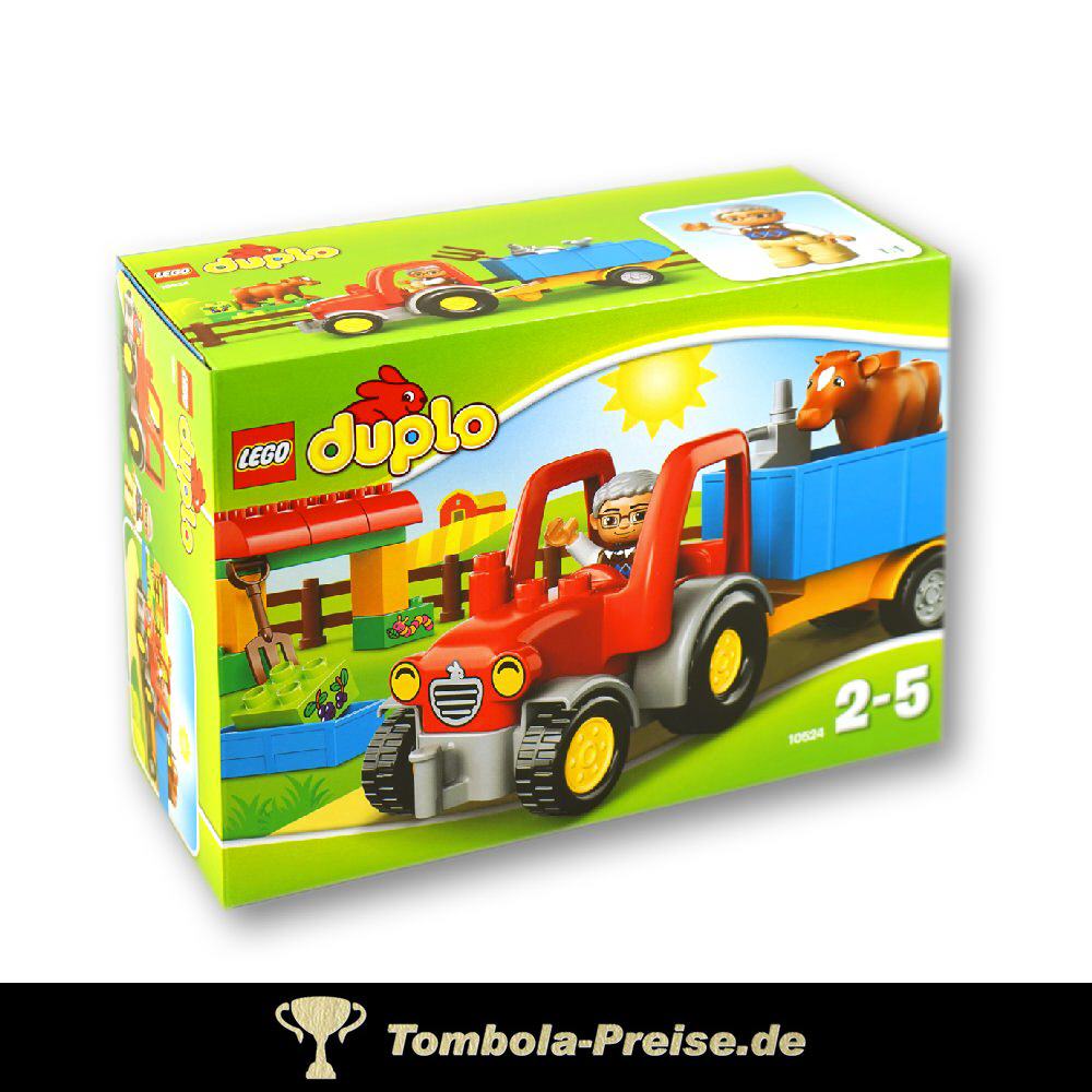 TreuePräsent Duplo Traktor mit Hänger