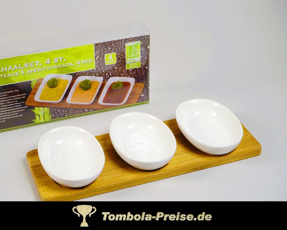 TreuePräsent Servierschalen für Snacks & Dips