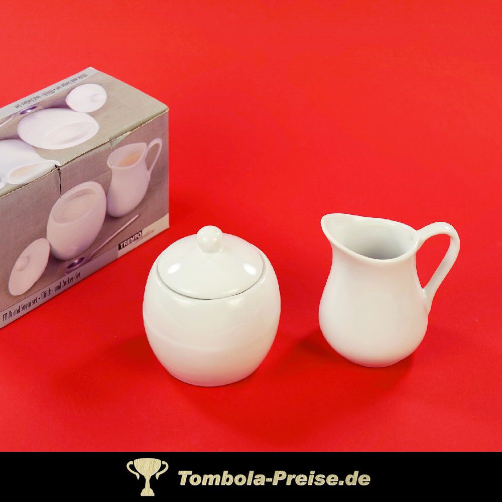 Milch und Zucker Set weiss