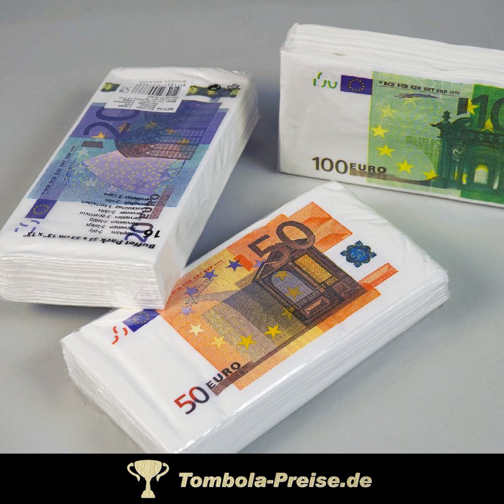 TreuePräsent Servietten Geldscheine