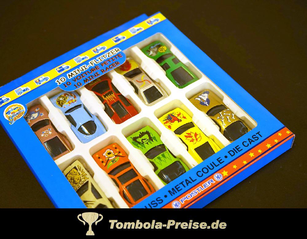TreuePräsent Mini-Flitzer 10er-Set