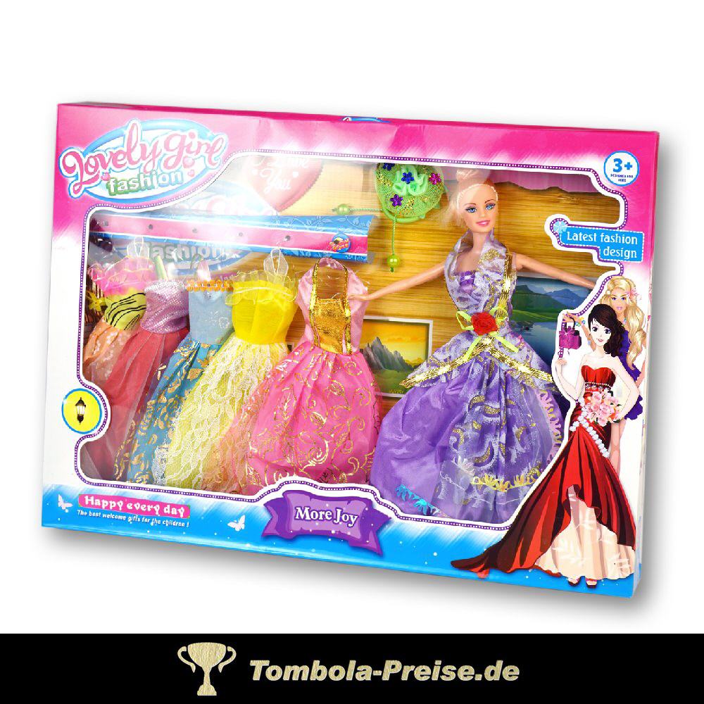 Puppe Fashiongirl mit Kleidern