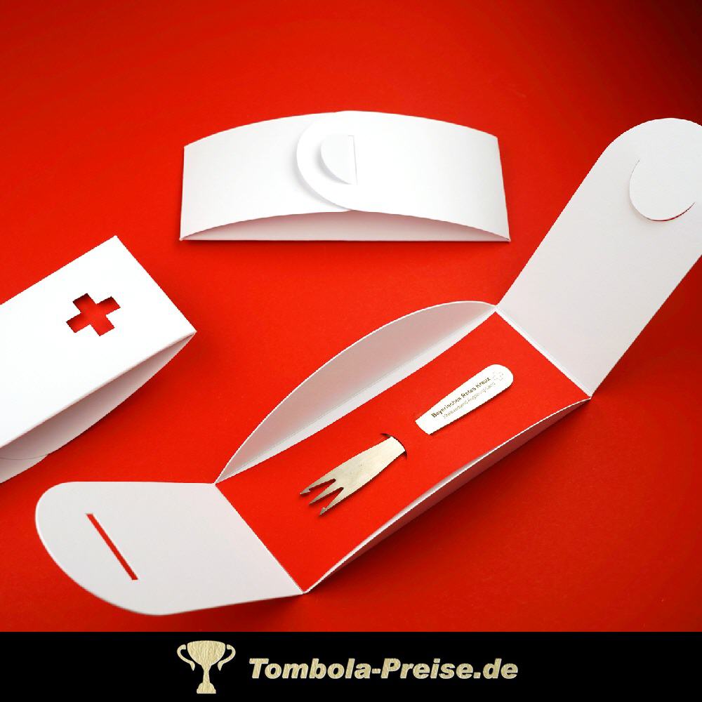 Pommesgabel mit Gravur in Geschenkverpackung