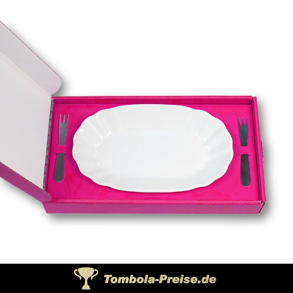 Geschenk-Set Pommesschale mit zwei Pommesgabeln
