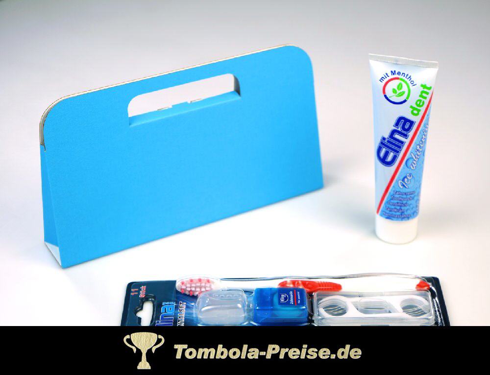 Dentalset mit Zahnpasta in Geschenkverpackung