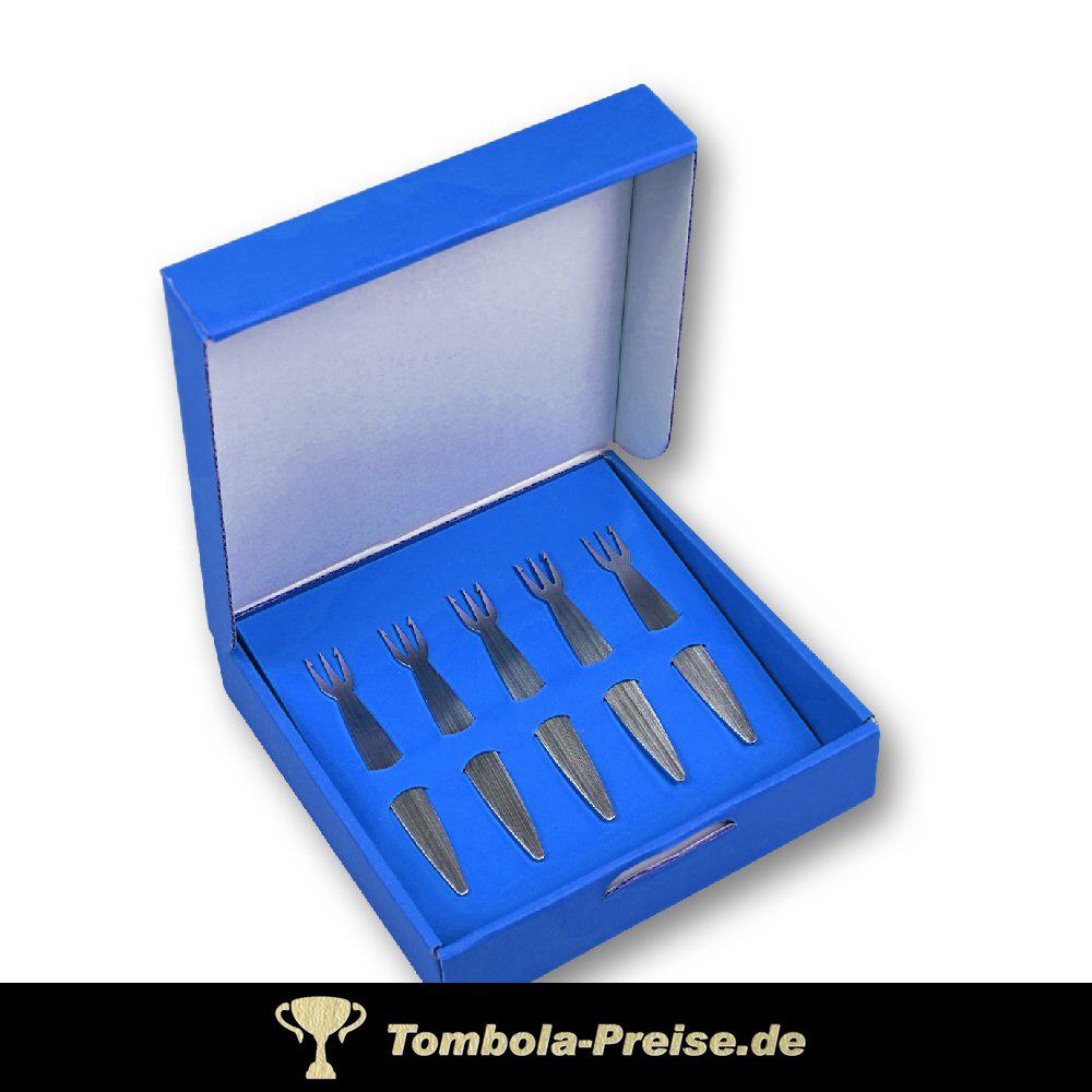 Geschenk-Set fünf Pommesgabeln Modell 01