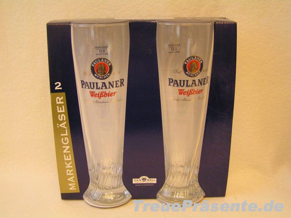 Weißbiergläser Paulaner