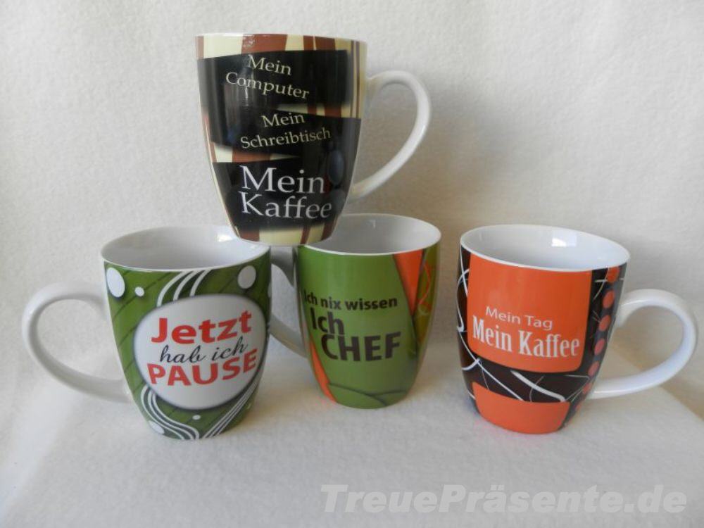 Kaffeebecher mit Sprüchen