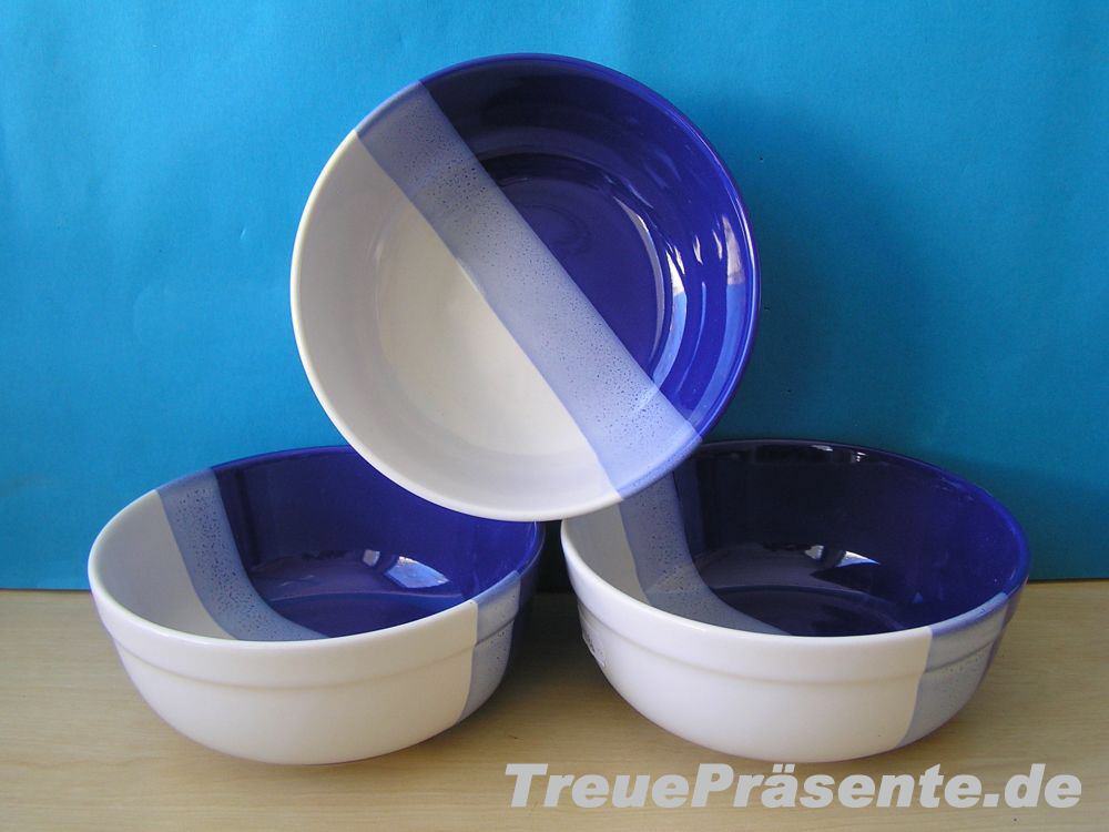 Müslischalen blau-weiß