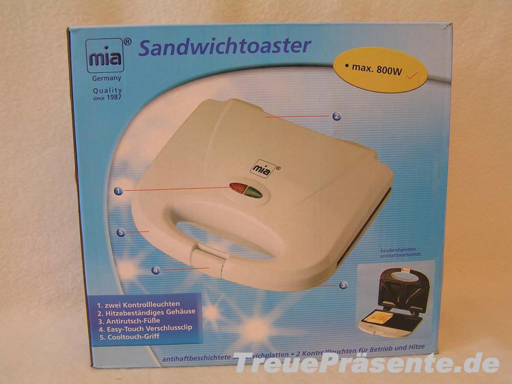 Sandwichtoaster 800W